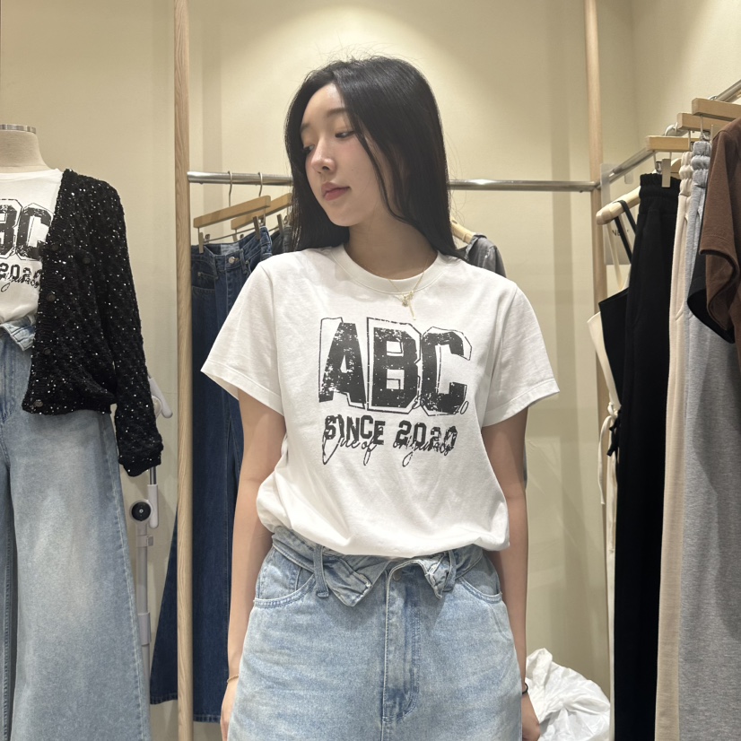 VINTAGE VIBE韓國直郵㊣女士新品真品人氣25秋冬休閑熱賣T恤VINTAGE VIBET恤圖色1