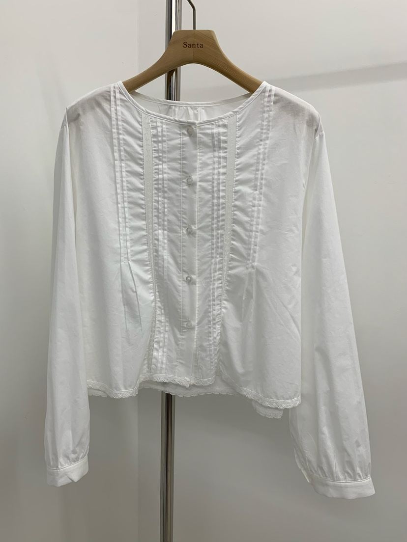LOVE MY SANTA東大門㊣實拍女士新品25秋冬襯衫蕾絲衫蕾絲Santa/LOVE MY SANTA襯衫/蕾絲衫圖色1