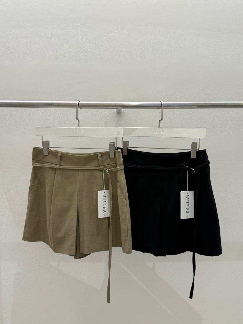BETTER東大門㊣實拍女士新品人氣25秋冬推薦真品短裙含腰帶BETTER短裙