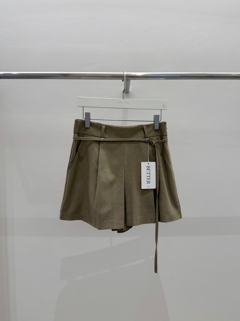 BETTER東大門㊣實拍女士新品人氣25秋冬推薦真品短裙含腰帶BETTER短裙