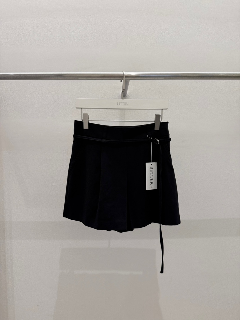 BETTER東大門㊣實拍女士新品人氣25秋冬推薦真品短裙含腰帶BETTER短裙圖色2