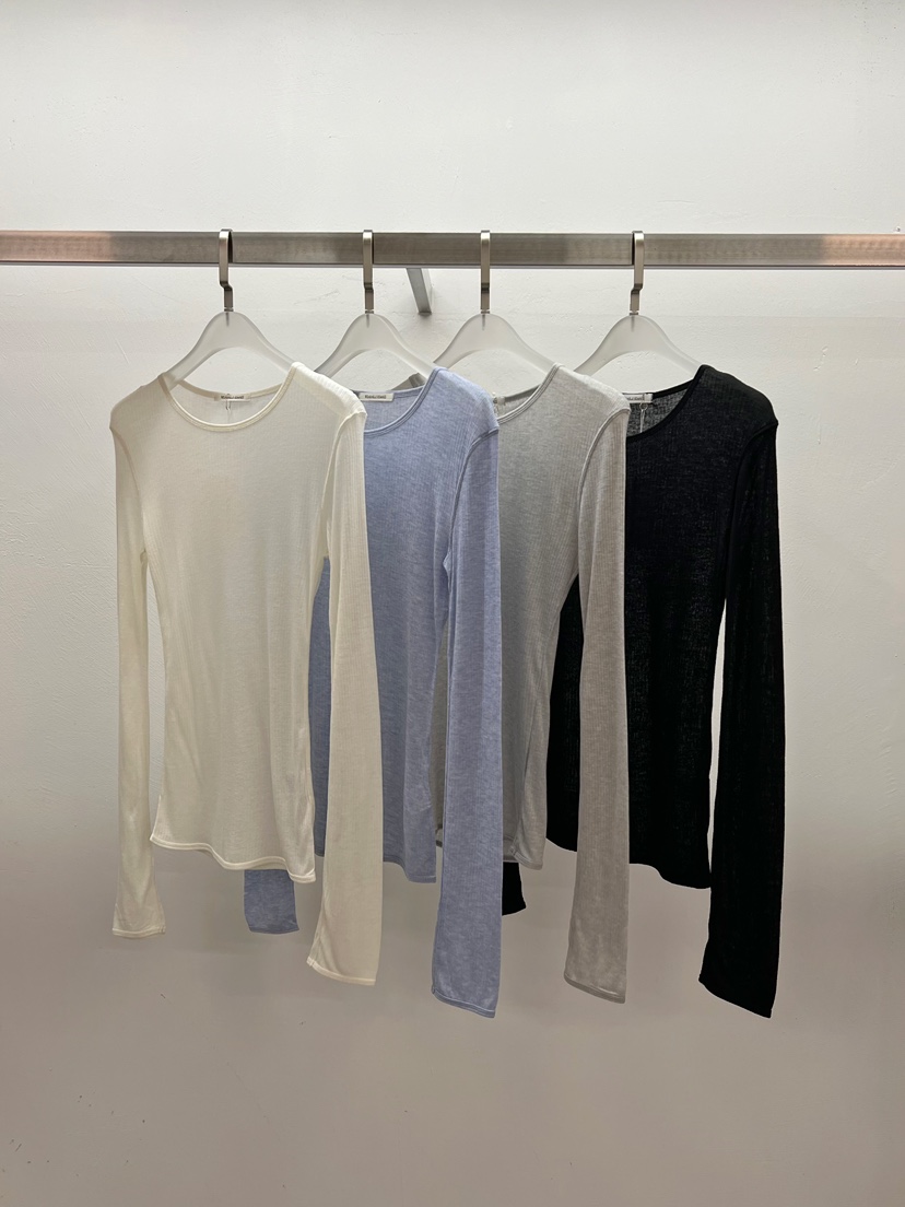 WEARABLE-L東大門㊣實拍女士新品25秋冬真品熱賣人氣長袖T恤WEARABLE長袖T恤