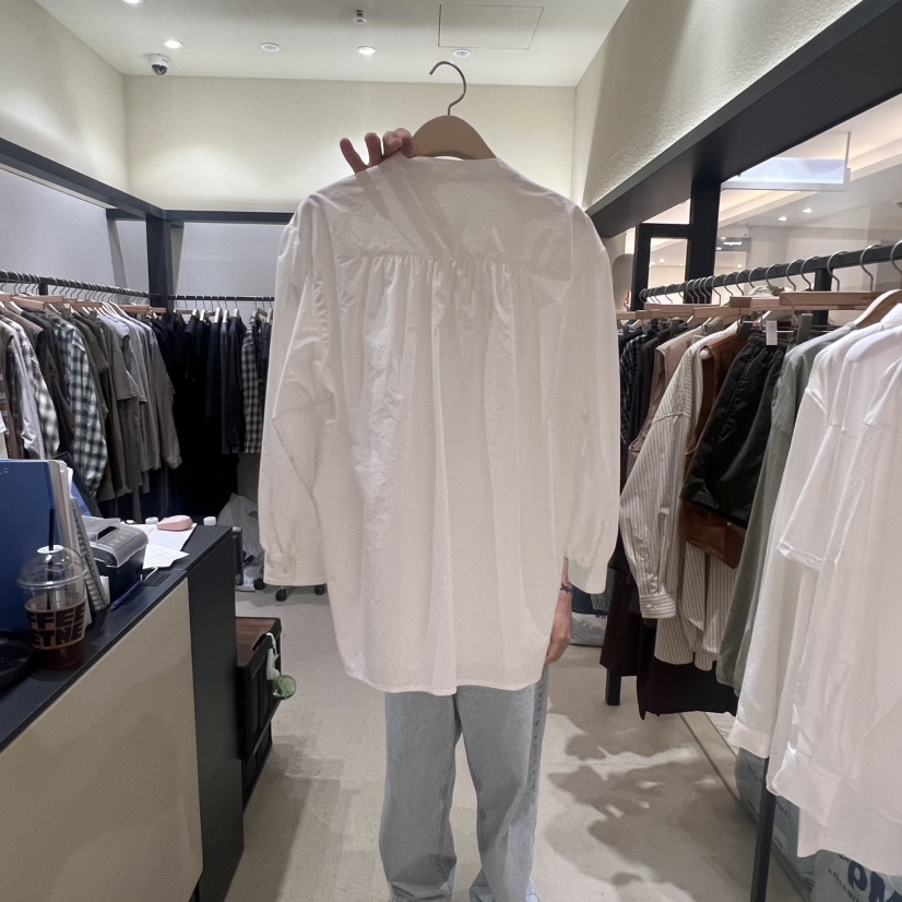 SELF SERVICE東大門㊣代購女士新品職業25秋冬真品襯衫蕾絲衫SELF SERVICE襯衫/蕾絲衫