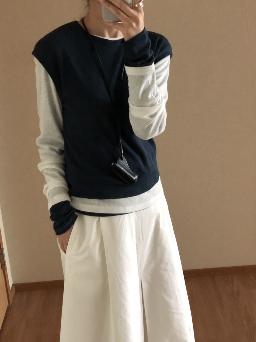 THE EYL東大門㊣代購女裝新品人氣休閑25秋冬職業真品長袖T恤THE EYL長袖T恤