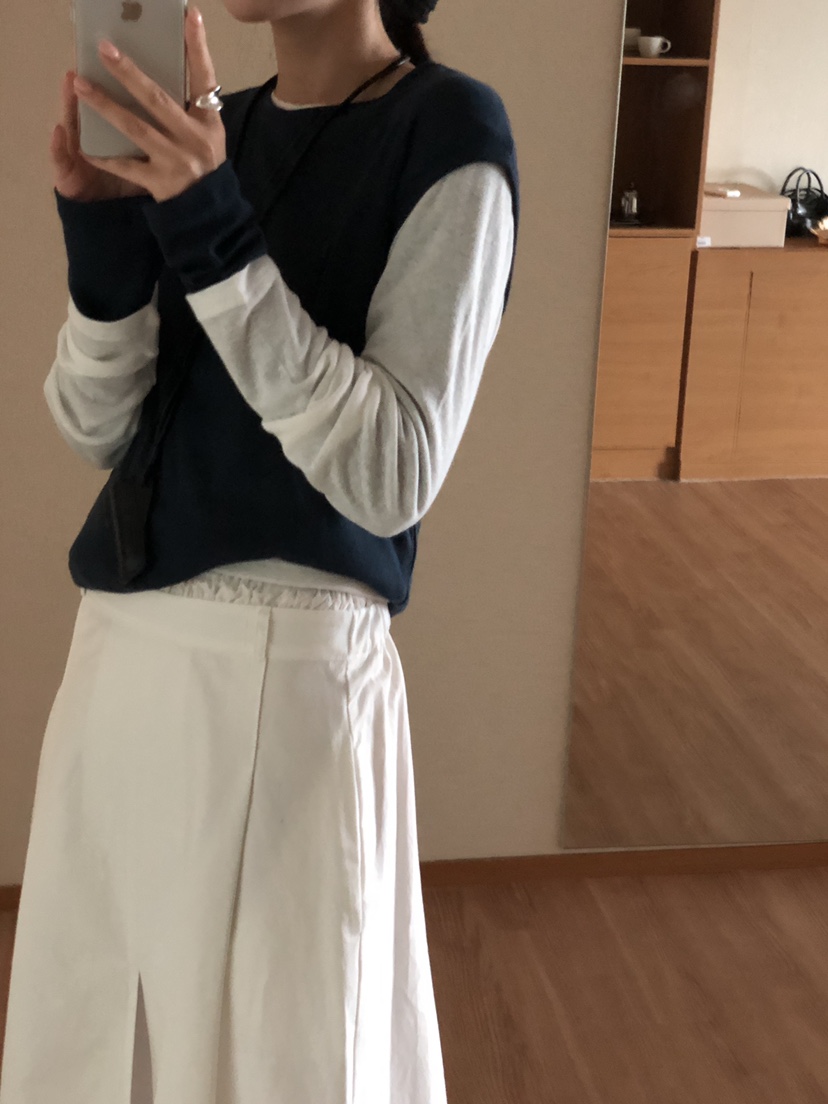 THE EYL東大門㊣代購女裝新品人氣休閑25秋冬職業真品長袖T恤THE EYL長袖T恤