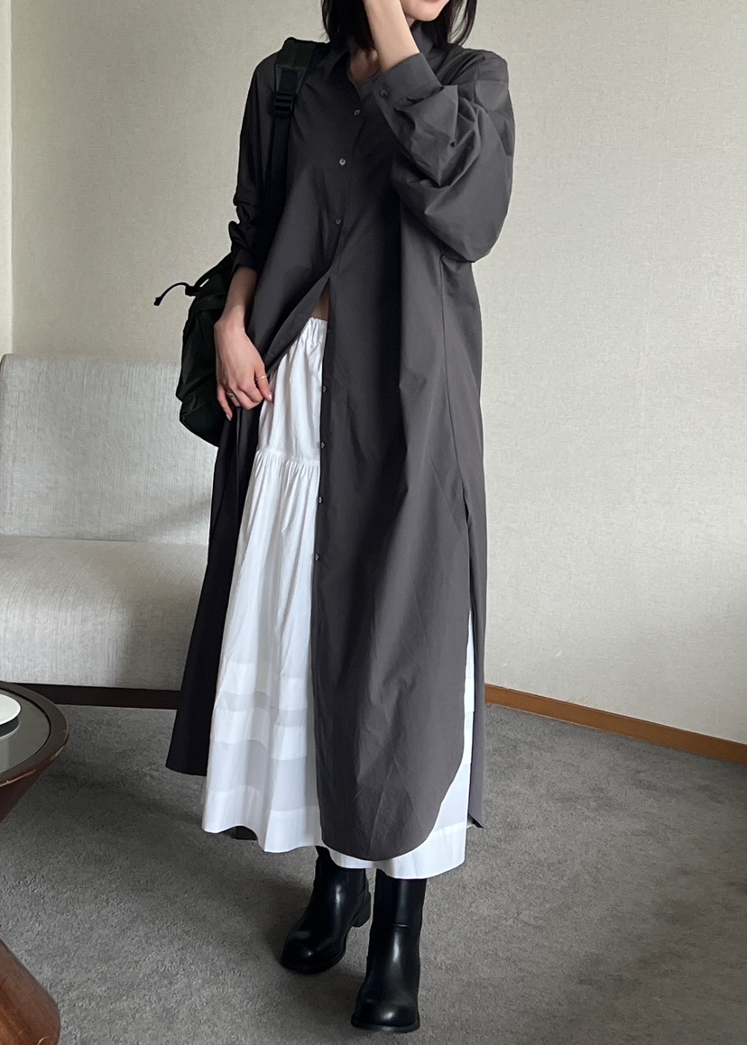 THE EYL東大門㊣實拍女士新款人氣休閑職業25秋冬長款風衣THE EYL長款風衣