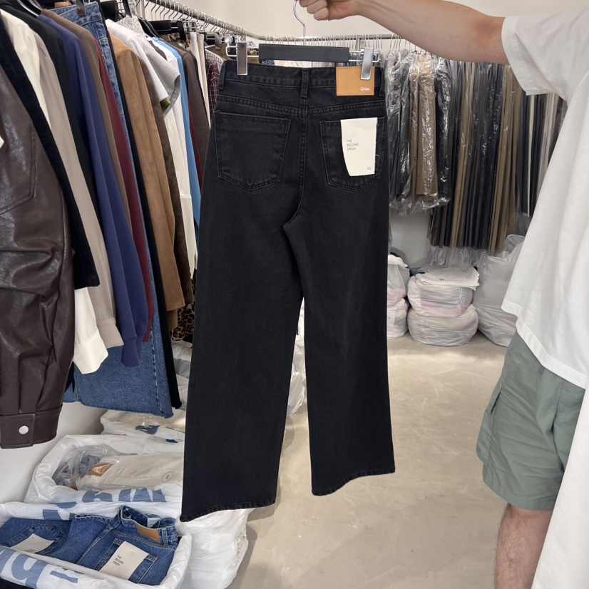 THE SECOND GROW東大門㊣實拍女裝新品熱賣人氣職業牛仔褲THE SECOND GROW牛仔褲