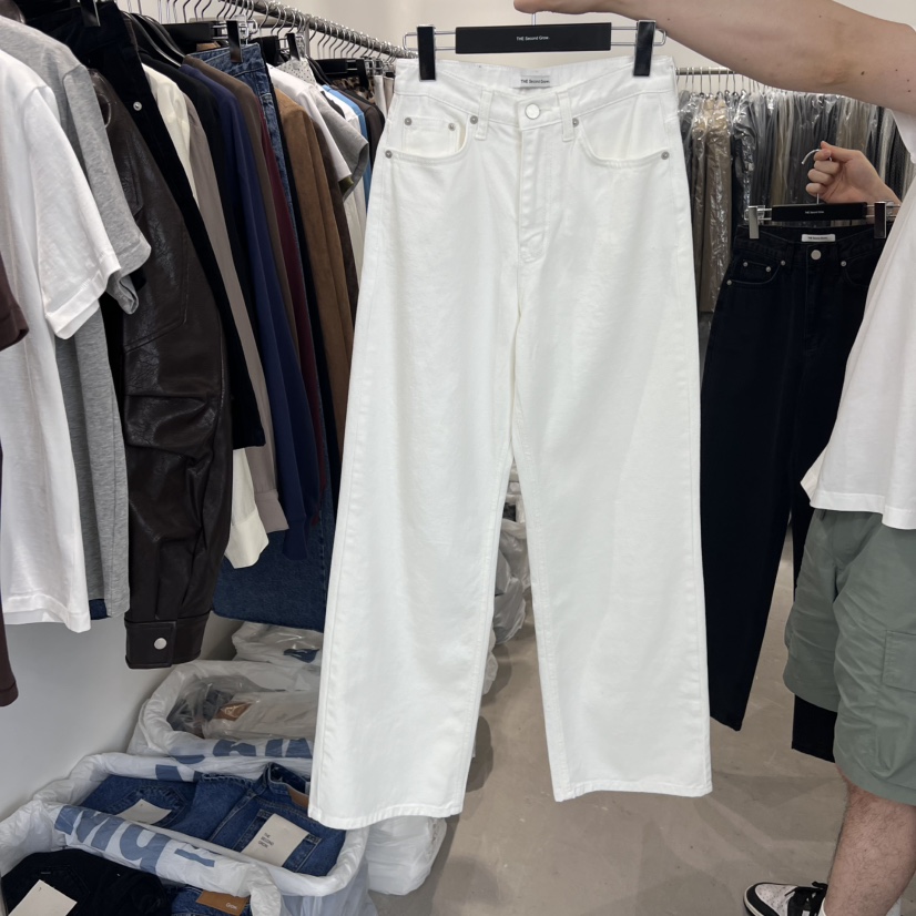 THE SECOND GROW東大門㊣實拍女裝新品熱賣人氣職業牛仔褲THE SECOND GROW牛仔褲圖色1