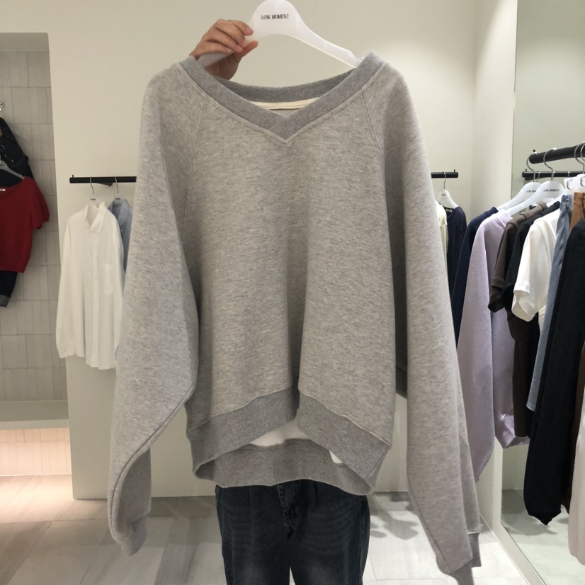 MAGNOLIA36-P東大門㊣代購女士新品職業休閑25秋冬時尚衛衣LOW MOMENT衛衣圖色2