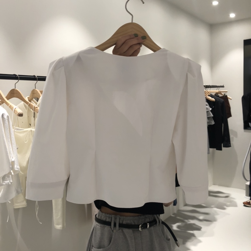 BAGUETTE韓國直郵㊣女士新品休閑熱賣25秋冬真品襯衫蕾絲衫BAGUETTE襯衫/蕾絲衫