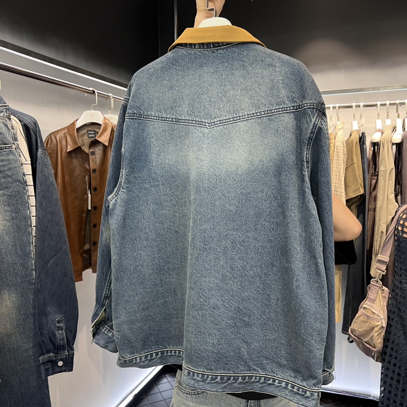 OUS/INCH-L東大門㊣直郵女裝新品熱賣職業25秋冬真品夾克絨OUS/INCH夾克