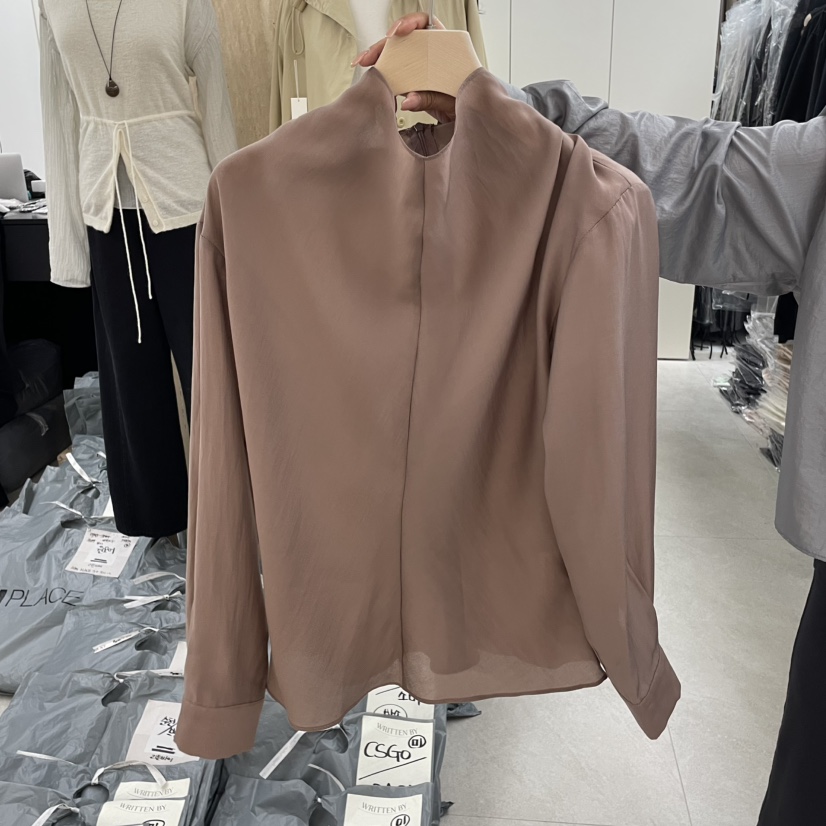WRITTEN BY韓國代購㊣女裝新品職業推薦25秋冬真品襯衫蕾絲衫WRITTEN BY襯衫/蕾絲衫圖色1