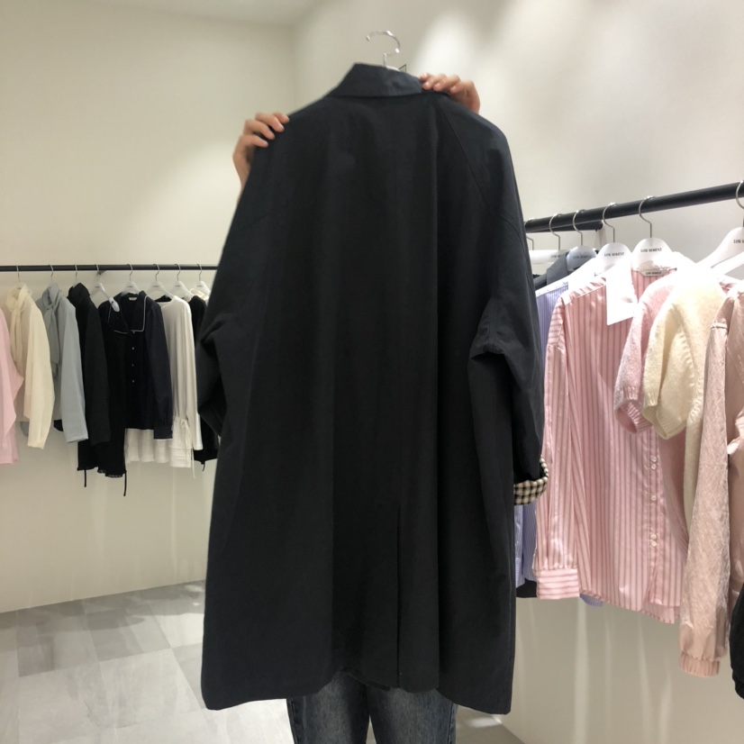 MAGNOLIA36-P韓國代購㊣女裝新品時尚熱賣休閑職業長款風衣MAGNOLIA36-P長款風衣
