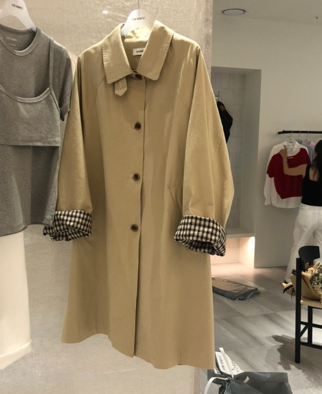 MAGNOLIA36-P韓國代購㊣女裝新品時尚熱賣休閑職業長款風衣MAGNOLIA36-P長款風衣圖色2