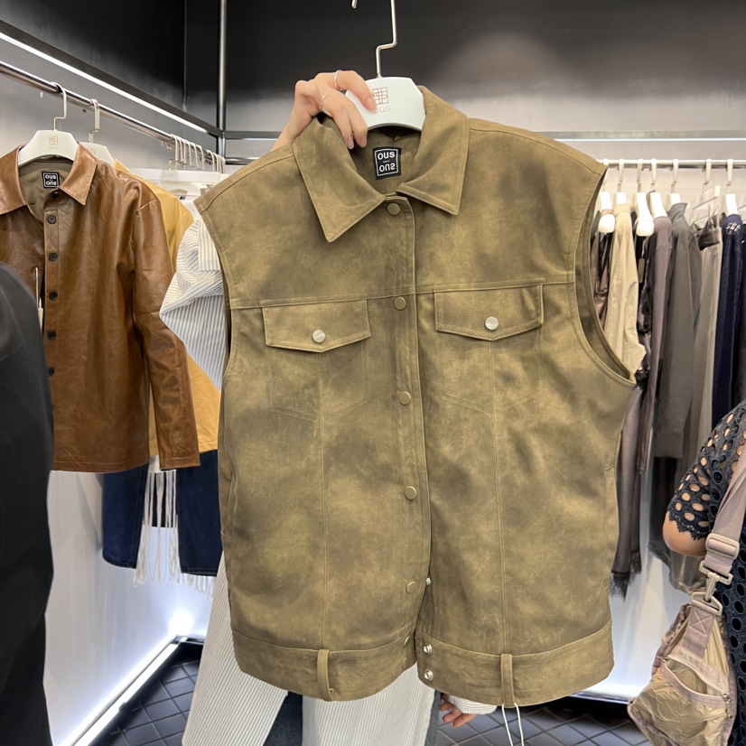 OUS/INCH-L東大門㊣直郵女裝新品熱賣時尚職業推薦人氣馬甲OUS/INCH馬甲圖色2