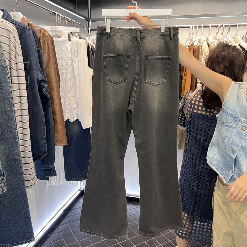OUS/INCH-L東大門㊣實拍女裝新品熱賣職業人氣時尚牛仔褲OUS/INCH牛仔褲