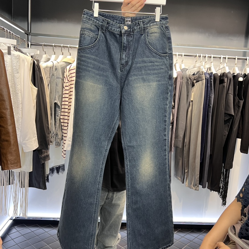 OUS/INCH-L東大門㊣實拍女裝新品熱賣職業人氣時尚牛仔褲OUS/INCH牛仔褲圖色2