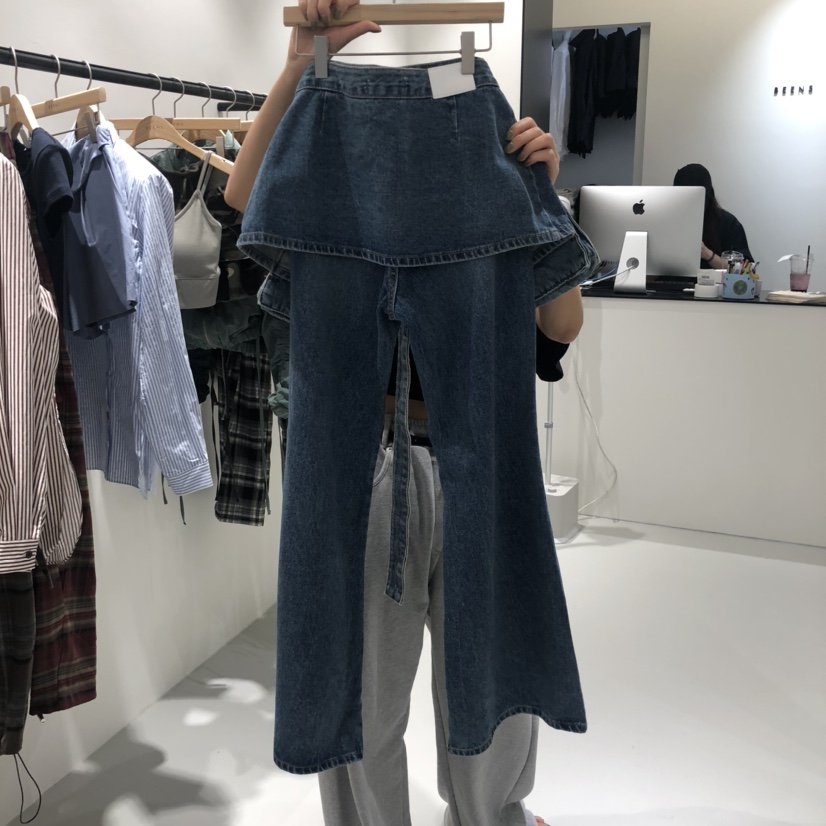 BAGUETTE東大門㊣代購女士新款人氣25秋冬推薦時尚裙褲可拆卸BAGUETTE裙褲