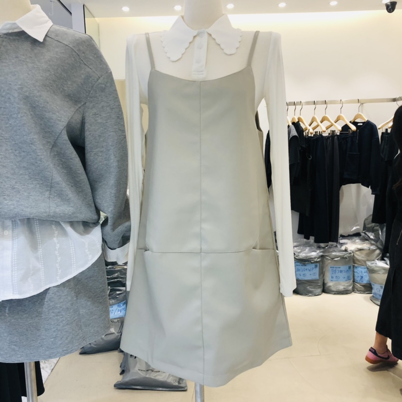 RICH SISTER東大門㊣直郵女裝新款25秋冬連衣裙不含內搭皮革RICH SISTER連衣裙圖色2