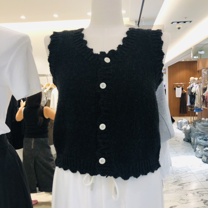 RICH SISTER韓國直郵㊣女裝新品休閑熱賣職業真品馬甲紐扣RICH SISTER馬甲圖色2