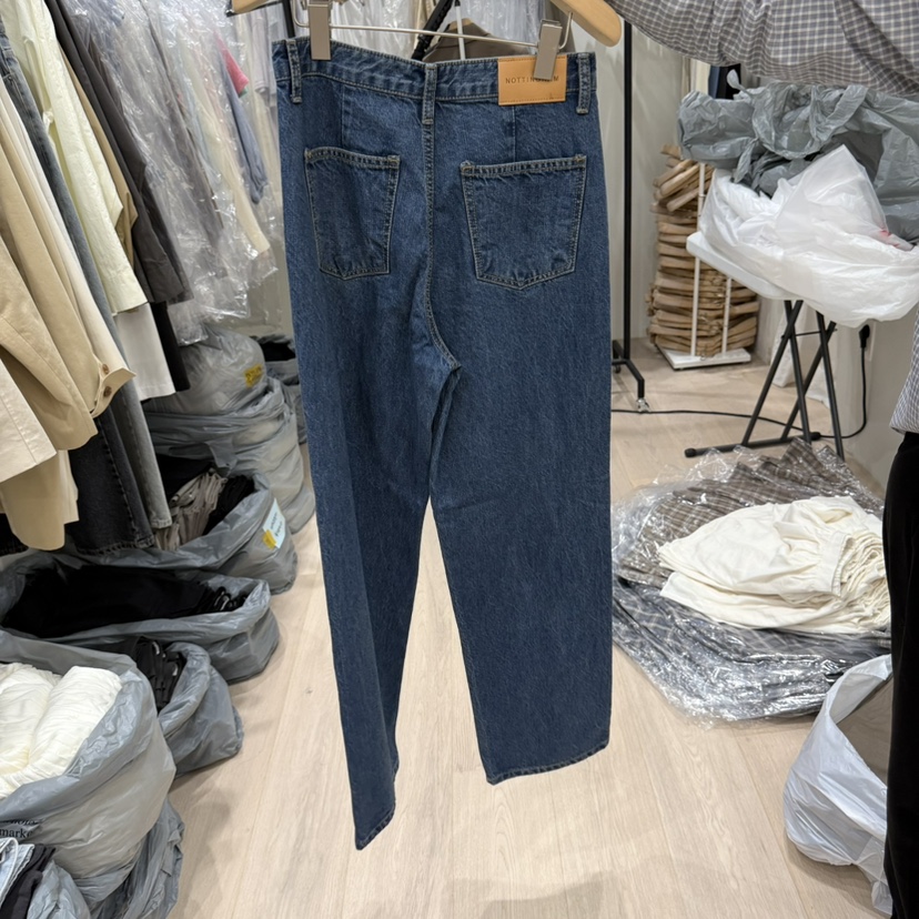 NOTTINGHAM東大門㊣代購女裝新品時尚職業人氣熱賣推薦牛仔褲NOTTINGHAM牛仔褲