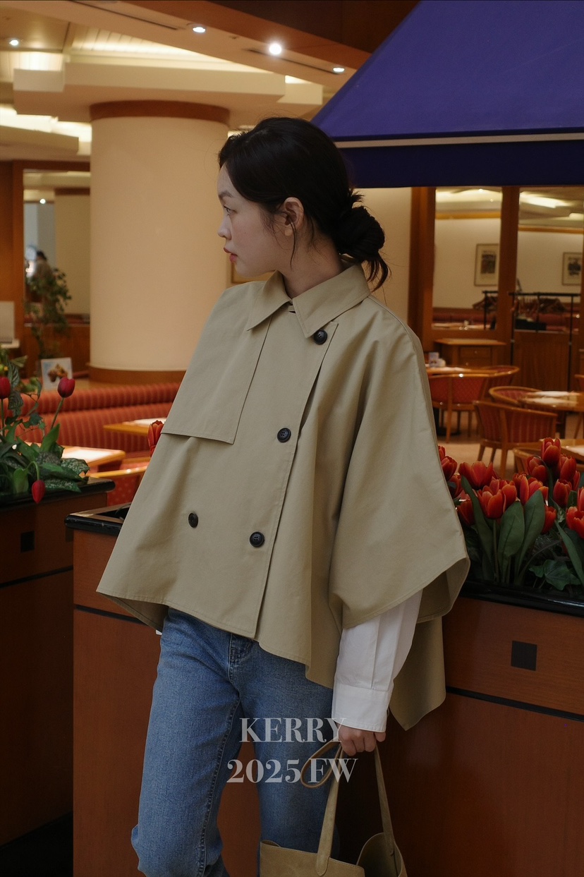 KERRY東大門㊣直郵女士新款熱賣休閑時尚推薦職業25秋冬夾克斗篷KERRY夾克