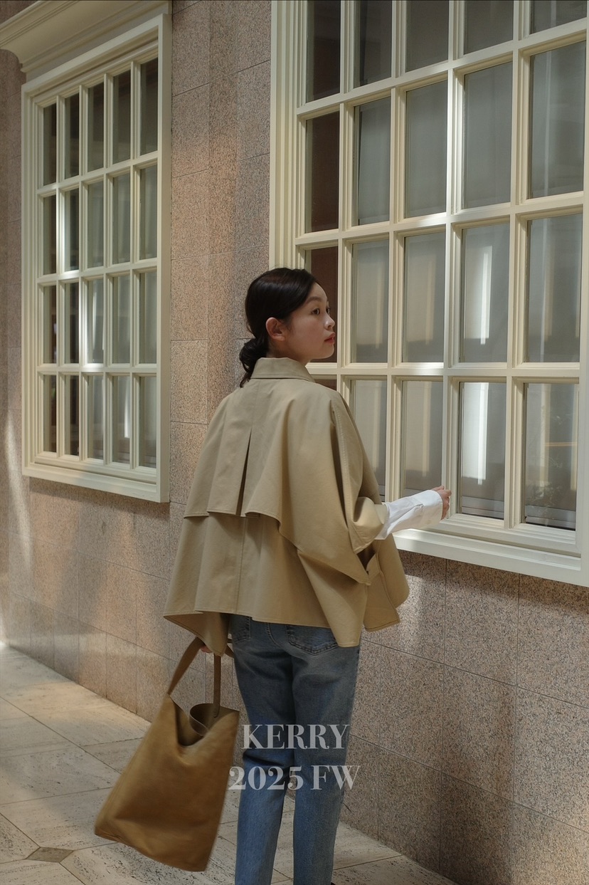 KERRY東大門㊣直郵女士新款熱賣休閑時尚推薦職業25秋冬夾克斗篷KERRY夾克