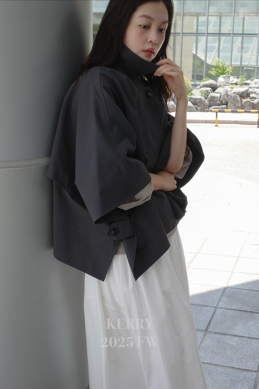 KERRY東大門㊣直郵女士新款熱賣休閑時尚推薦職業25秋冬夾克斗篷KERRY夾克