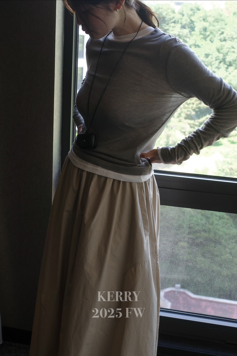 KERRY東大門㊣代購女裝新款人氣熱賣時尚職業25秋冬推薦長裙KERRY長裙