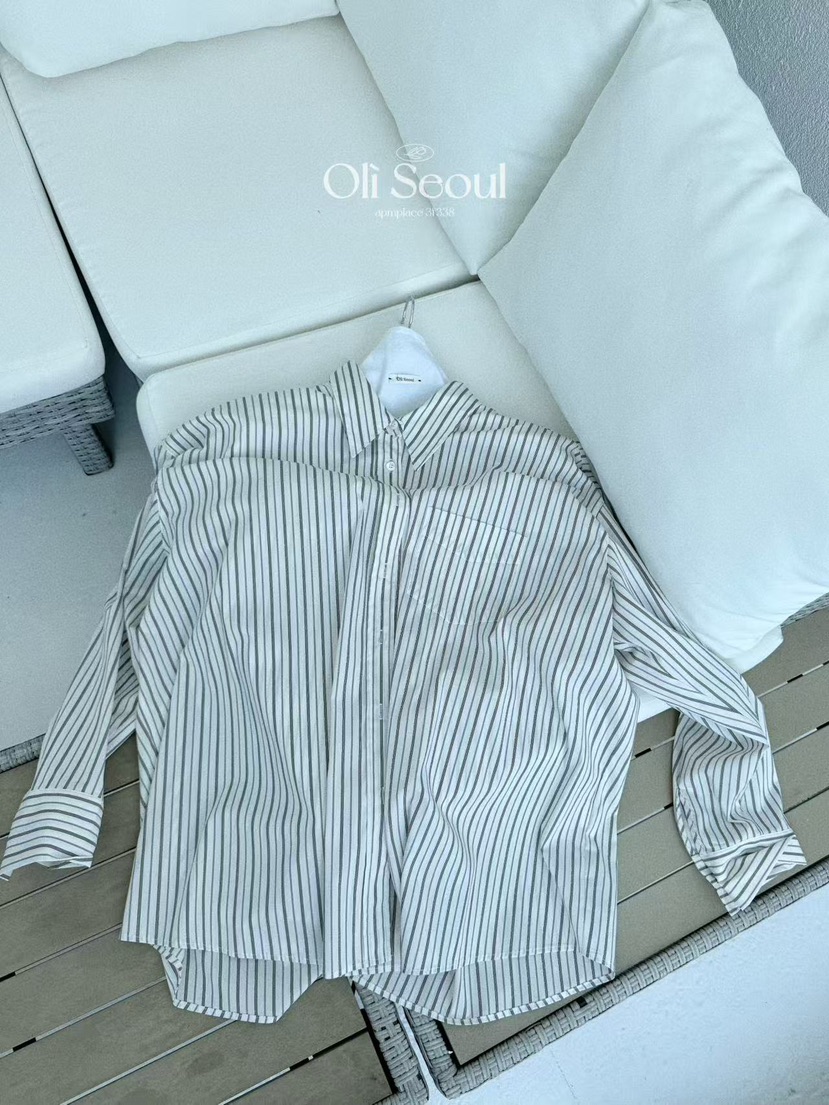 OLI SEOUL韓國代購㊣女裝新款人氣推薦真品25秋冬襯衫蕾絲衫OLI SEOUL襯衫/蕾絲衫圖色2