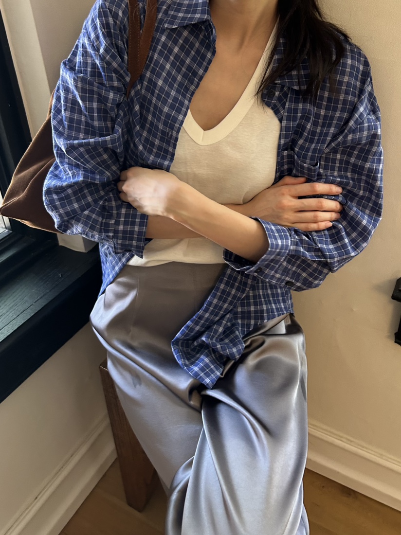 ME MO東大門㊣代購女士新品人氣熱賣推薦襯衫蕾絲衫格紋海軍ME MO襯衫/蕾絲衫