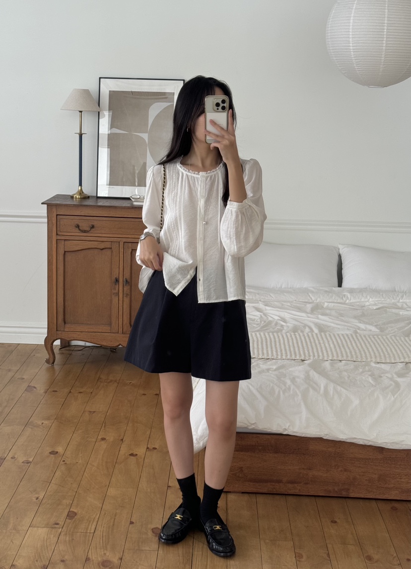 TIZZI韓國直郵㊣女士新品推薦人氣熱賣時尚休閑職業襯衫蕾絲衫TIZZI襯衫/蕾絲衫