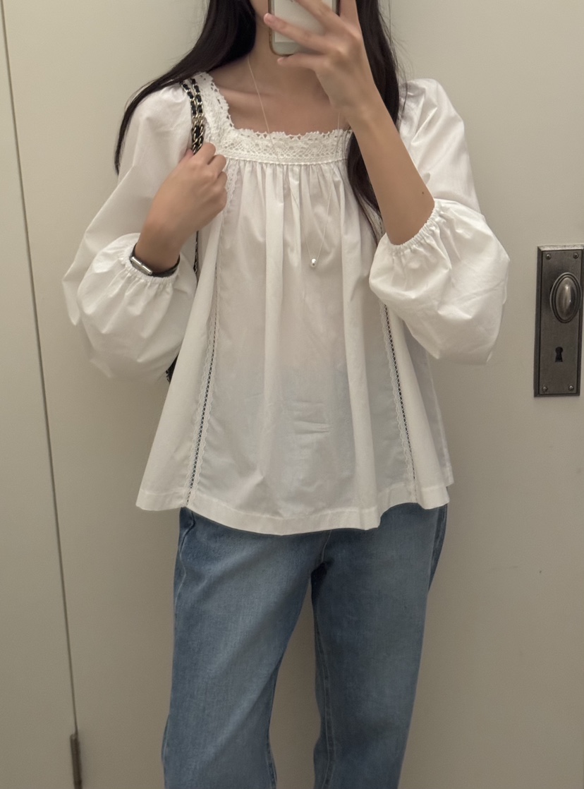 TIZZI韓國直郵㊣女士新品熱賣25秋冬時尚真品職業襯衫蕾絲衫TIZZI襯衫/蕾絲衫