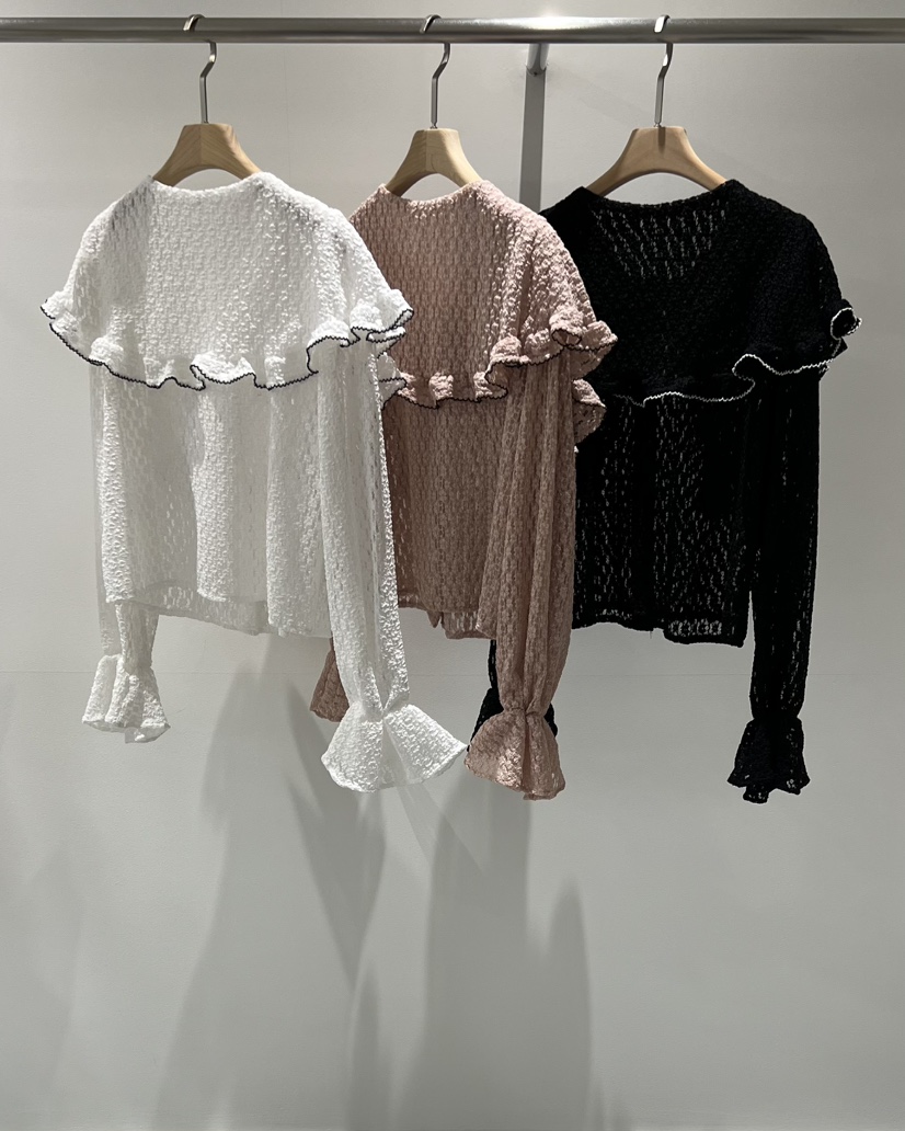DENISE韓國代購㊣女裝新品時尚職業25秋冬真品休閑襯衫蕾絲衫DENISE襯衫/蕾絲衫