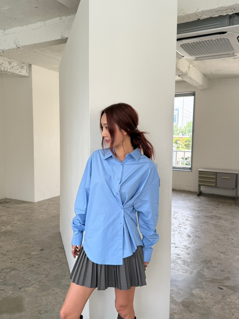 OVER NEAR東大門㊣實拍女士新款職業推薦休閑人氣襯衫蕾絲衫OVER NEAR襯衫/蕾絲衫