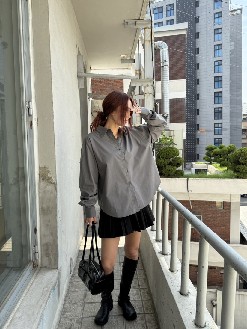 OVER NEAR東大門㊣實拍女士新款職業推薦休閑人氣襯衫蕾絲衫OVER NEAR襯衫/蕾絲衫