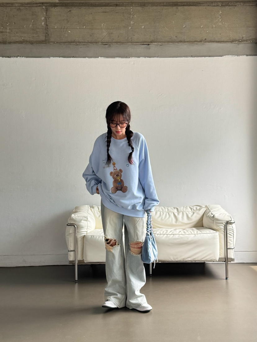 TOLL韓國代購㊣女裝新款職業真品人氣25秋冬推薦時尚休閑衛衣TOLL衛衣