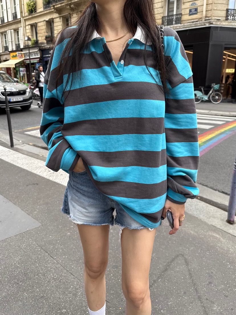 SOLAR韓國代購㊣女裝新款熱賣25秋冬休閑真品人氣職業長袖T恤SOLAR長袖T恤