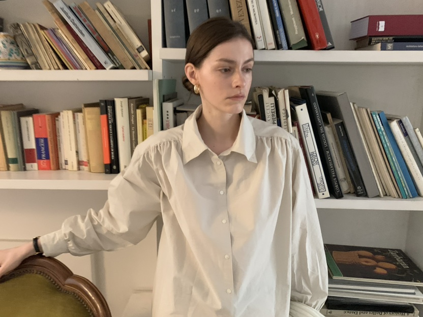 BLEECKER韓國代購㊣女裝新品時尚25秋冬真品熱賣襯衫蕾絲衫BLEECKER襯衫/蕾絲衫