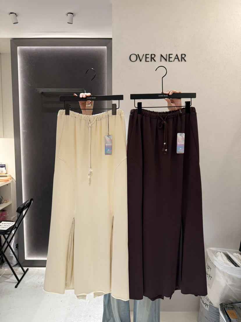 OVER NEAR東大門㊣代購女裝新款休閑職業25秋冬推薦時尚長裙OVER NEAR長裙