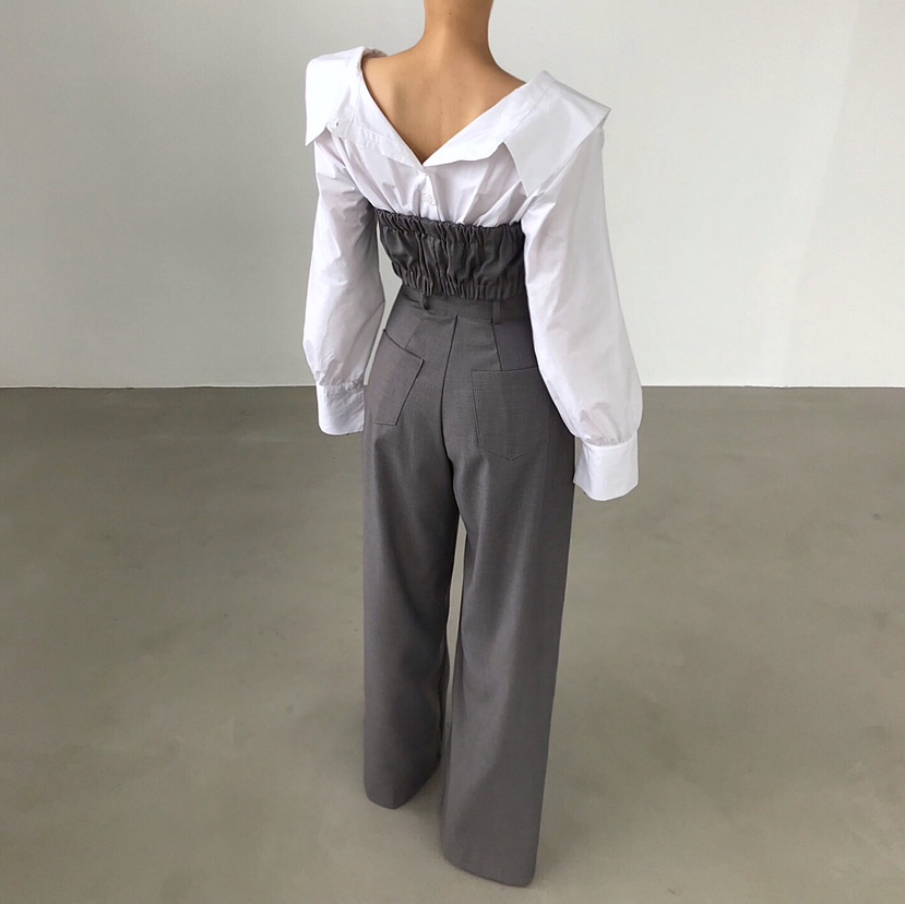 2TWO MOON東大門㊣代購女裝新款休閑25秋冬熱賣襯衫蕾絲衫2TWO MOON襯衫/蕾絲衫