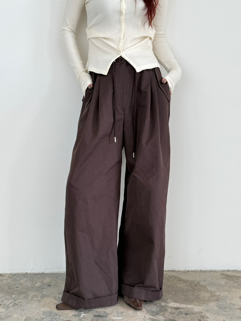 OVER NEAR東大門㊣實拍女士新品25秋冬人氣休閑推薦休閑褲OVER NEAR休閑褲