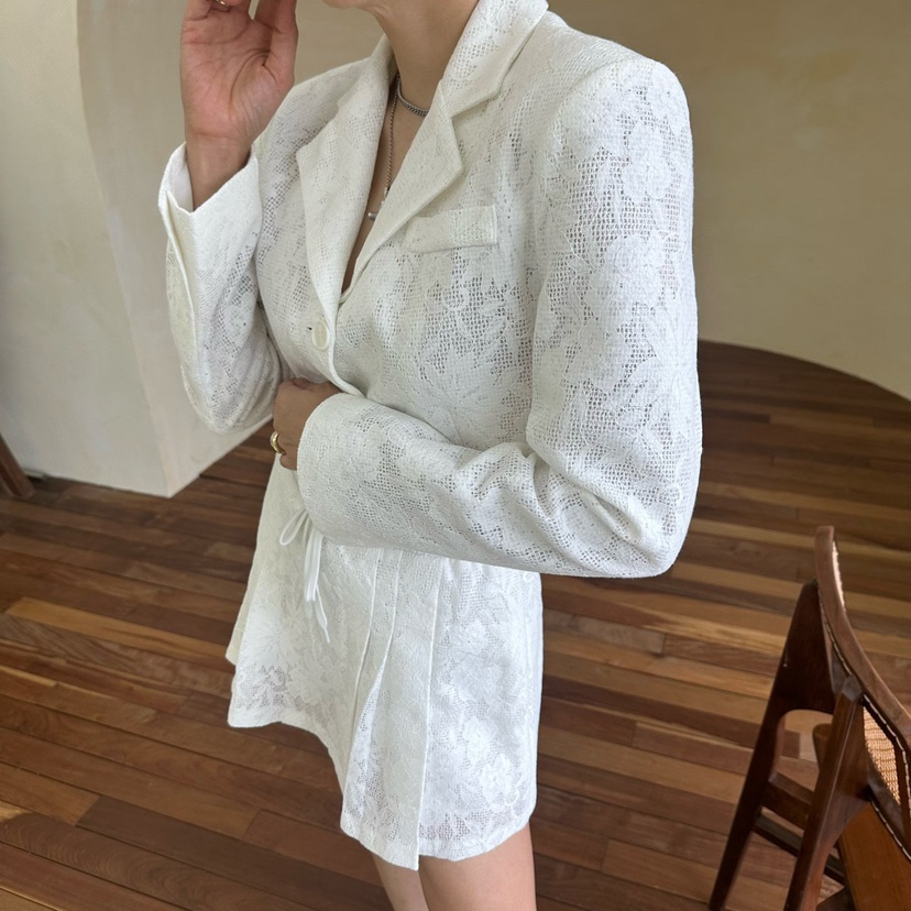 SOUIT韓國代購㊣女裝新款真品25秋冬推薦時尚熱賣人氣職業夾克SOUIT by mabel-L夾克