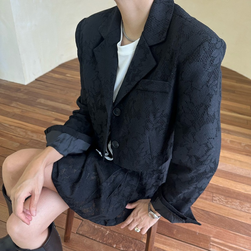 SOUIT韓國代購㊣女裝新款真品25秋冬推薦時尚熱賣人氣職業夾克SOUIT by mabel-L夾克