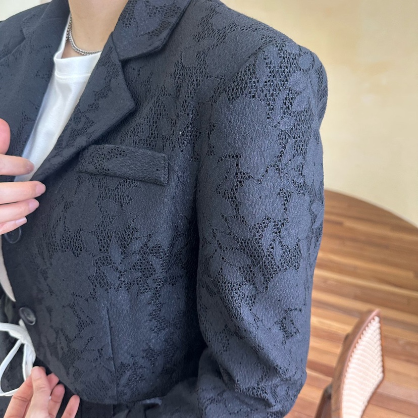 SOUIT韓國代購㊣女裝新款真品25秋冬推薦時尚熱賣人氣職業夾克SOUIT by mabel-L夾克