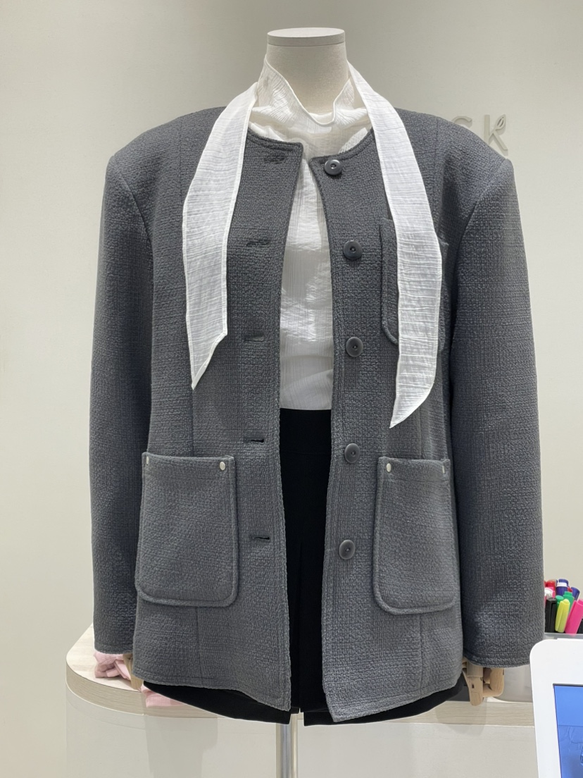 MUSK東大門㊣實拍女裝新品職業時尚25秋冬熱賣推薦真品夾克MUSK夾克