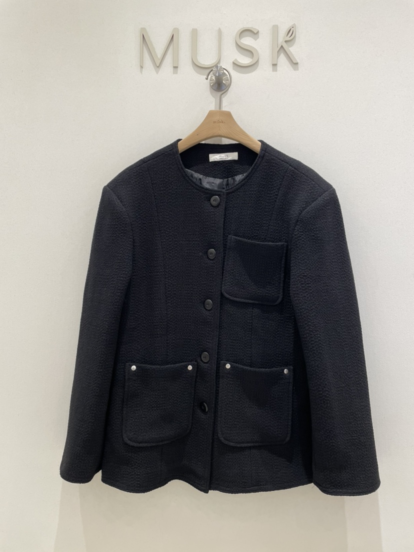 MUSK東大門㊣實拍女裝新品職業時尚25秋冬熱賣推薦真品夾克MUSK夾克圖色2