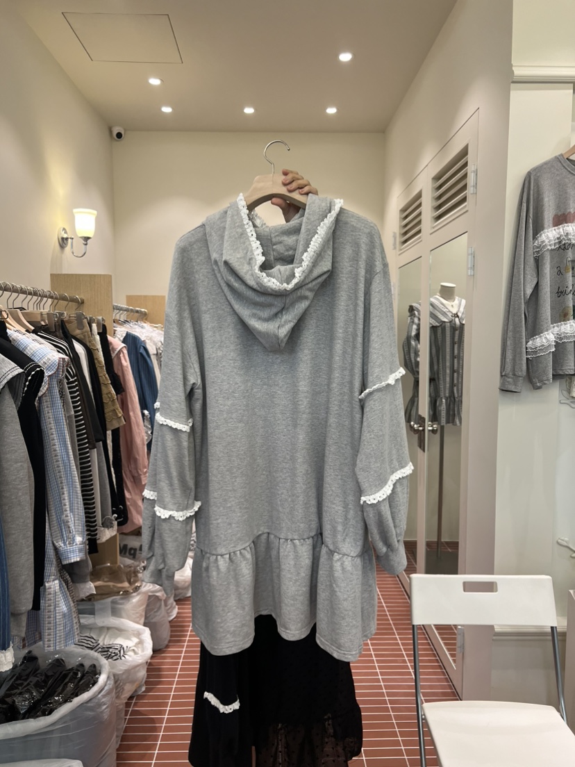 BE&amp;BE東大門㊣實拍女裝新品熱賣休閑職業人氣連衣裙連帽BE&be連衣裙