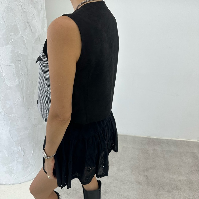 SOUIT韓國代購㊣女士新款25秋夏職業休閑熱賣人氣時尚真品馬甲SOUIT by mabel-L馬甲