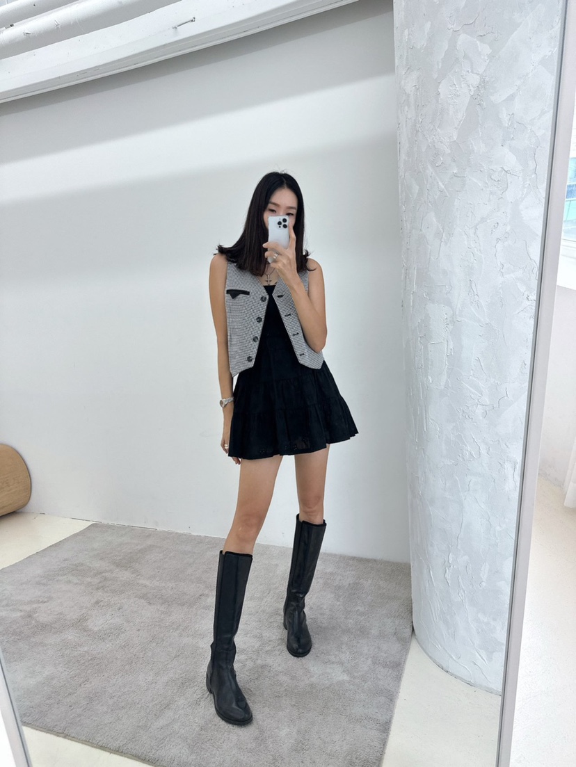 SOUIT韓國代購㊣女士新款25秋夏職業休閑熱賣人氣時尚真品馬甲SOUIT by mabel-L馬甲